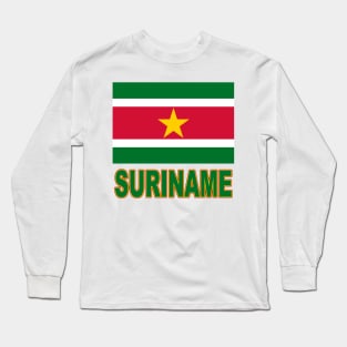 The Pride of Suriname - Suriname Flag Design Long Sleeve T-Shirt